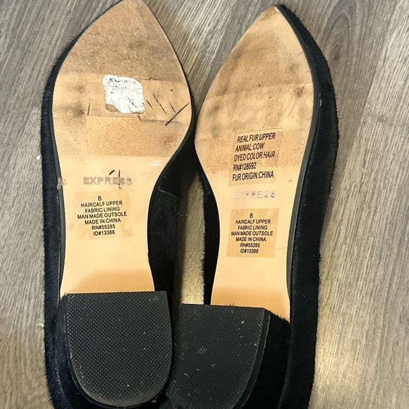 Express Black Pointed-Toe Flats - Picture 5 of 7